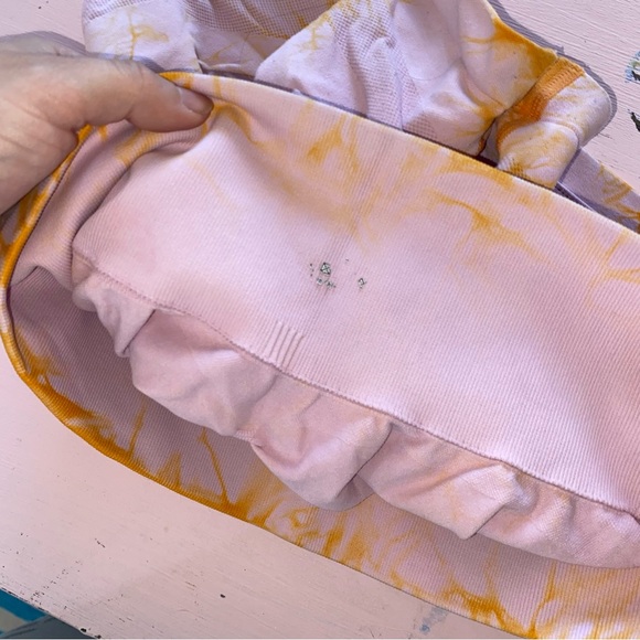 Gillya tie-dye seamless high-waist biker yoga shorts 4 inch no front seam - Picture 9 of 11